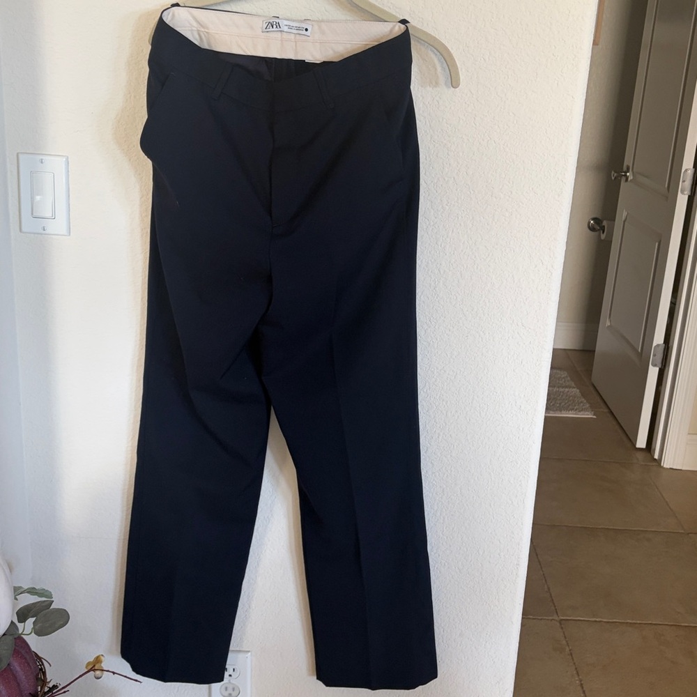 Zara Women’s Dark Blue Dress Pant 4 Pocket Business Casual Sz XS